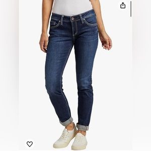 Silver Jeans Co. Mid Rise Boyfriend Slim Leg Jean